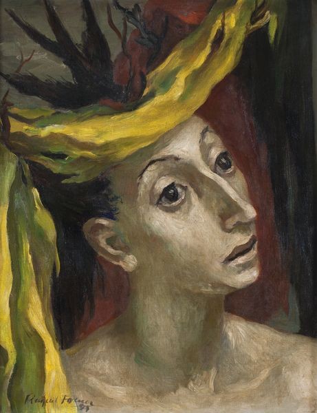 Raquel Forner (1902 - 1988) Presagio, 1949 Oleo sobre tela 50 x 40 cm Colección de Arte Amalia Lacroze de Fortabat