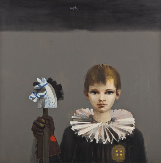 Alejandro Obregón (1920 - 1992) El caballero Mateo, 1965 Óleo 120 x 120 cm Colección SURA - Colombia