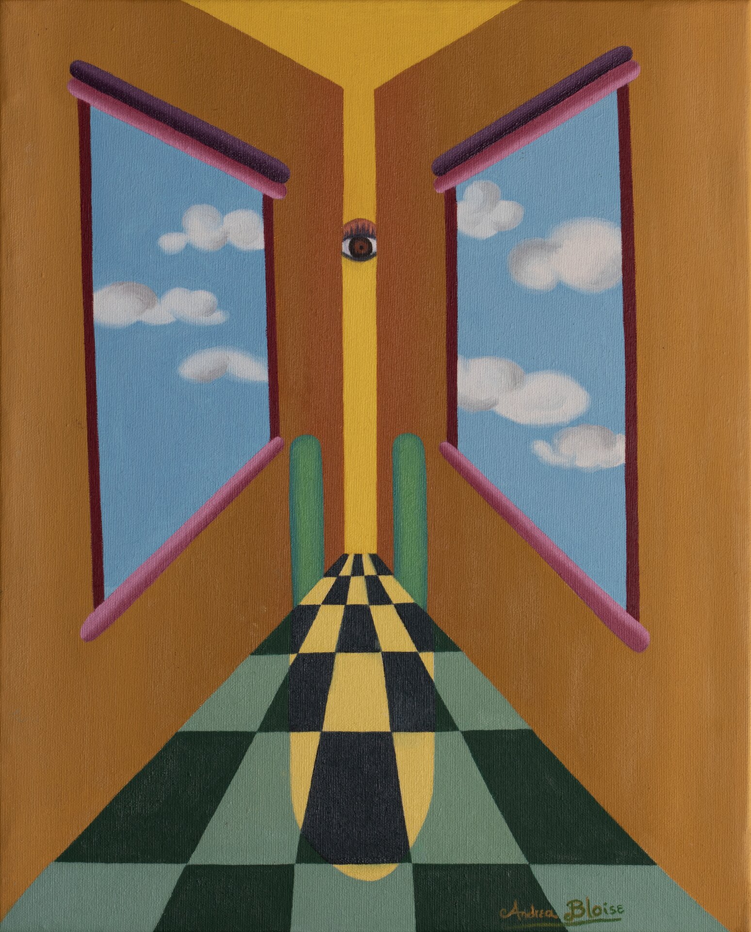Andrea Bloise - El sueño. 2018. Óleo - lienzo. 41 x 33 cm