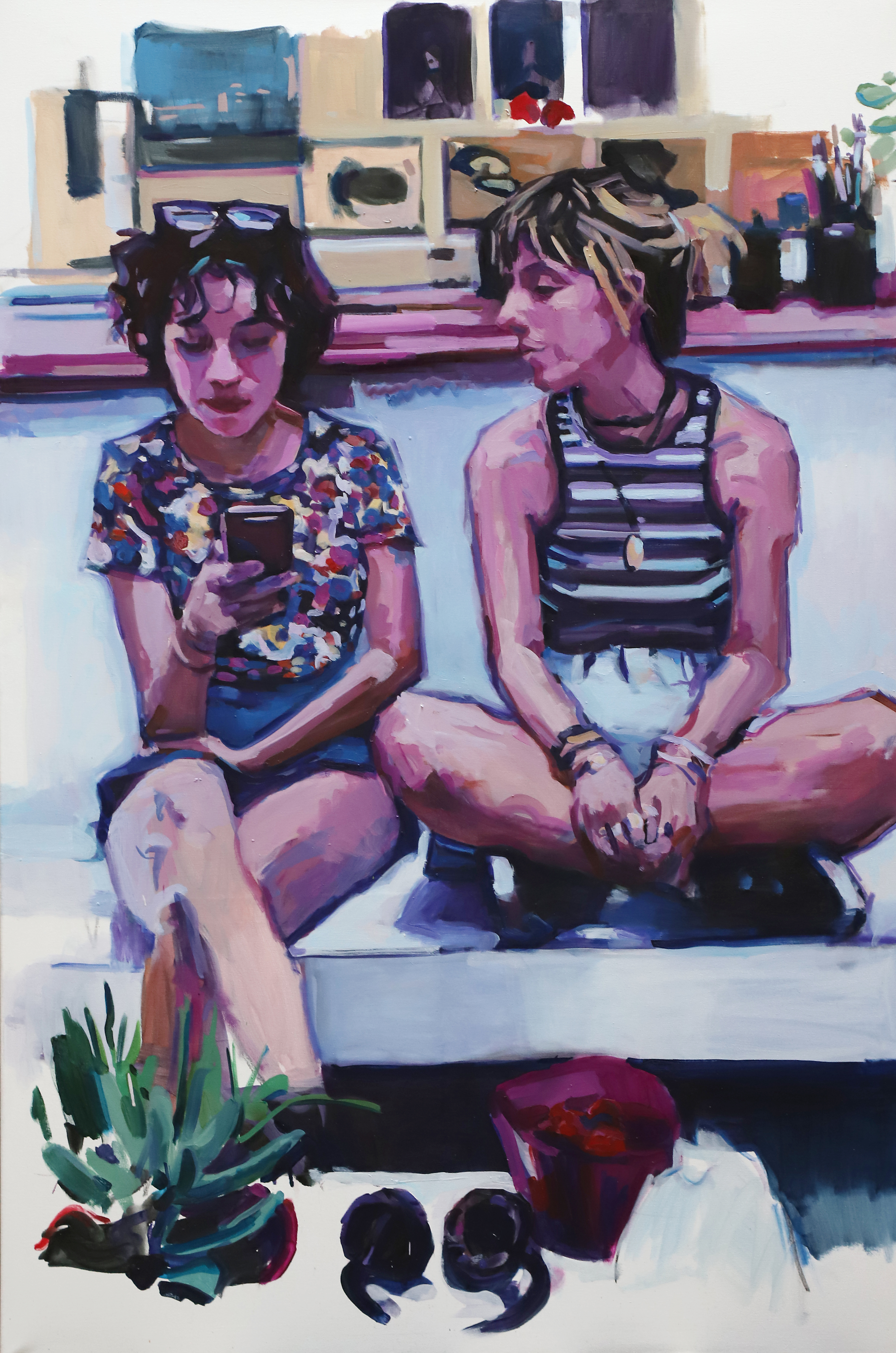 Pablo Noce
Fran y Lolo 
Óleo sobre tela 
150 x 100 cm
2023