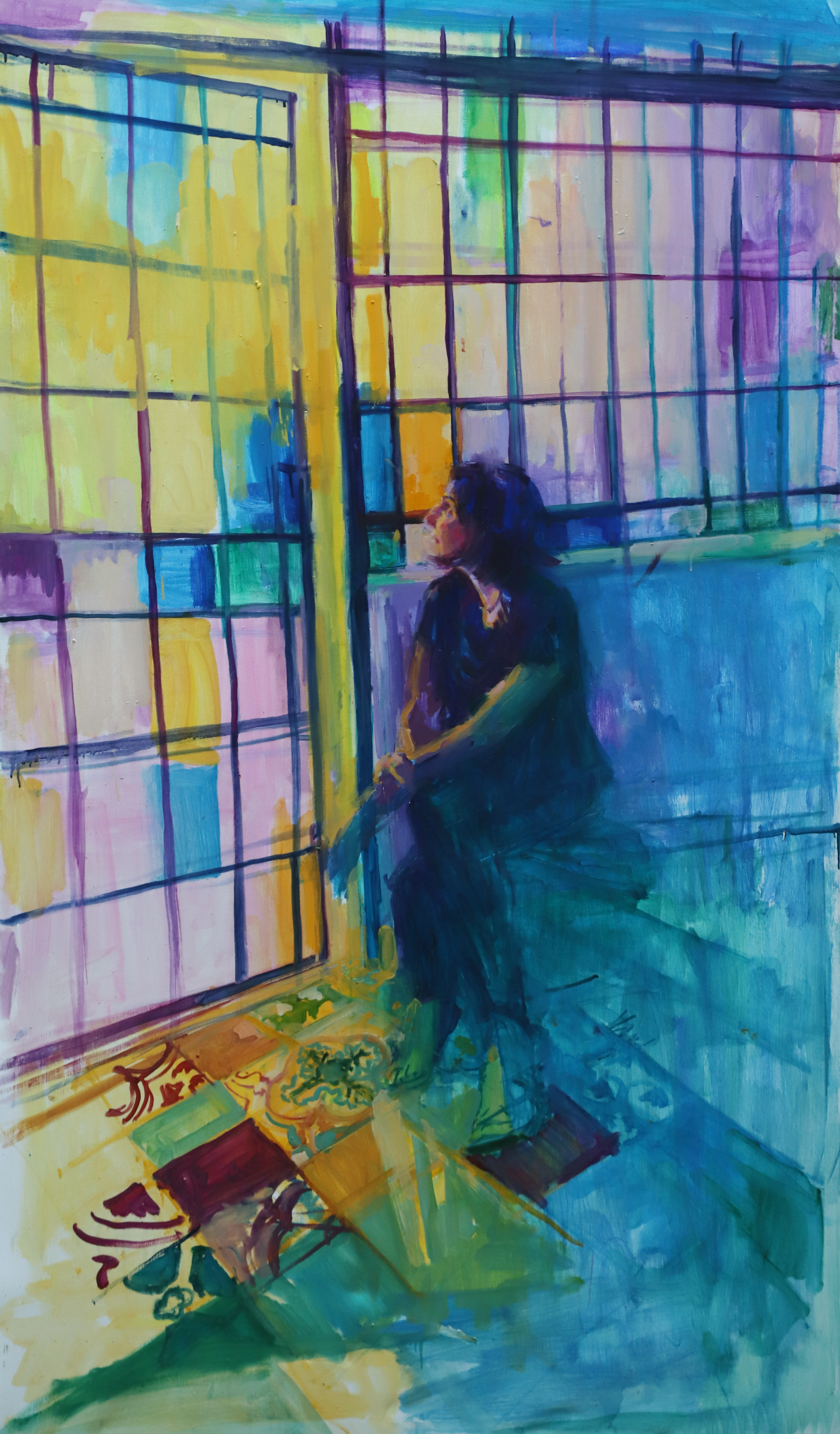 Paula Cecchi
La ventana propia
Óleo sobre tela
170 x 100 cm
2022