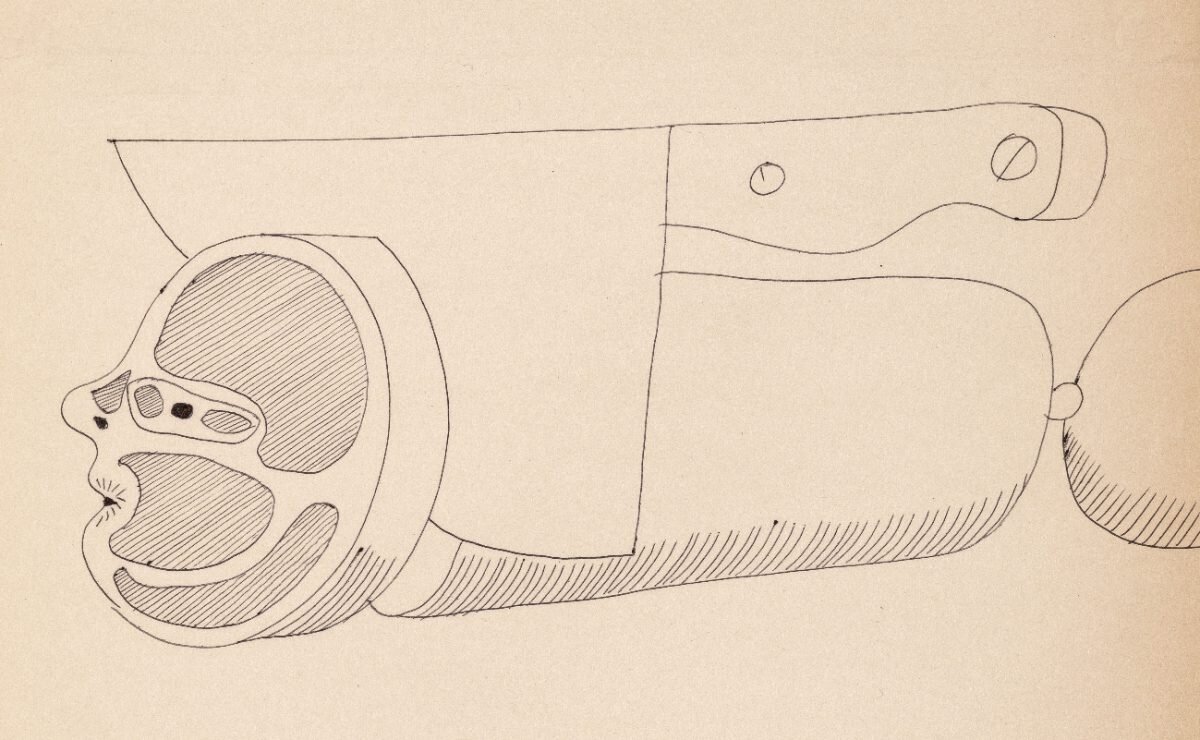 de la serie Choripzus, 1970, tinta sobre papel