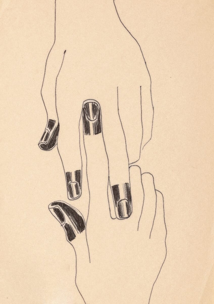 de la serie Choripzus, 1970, tinta sobre papel