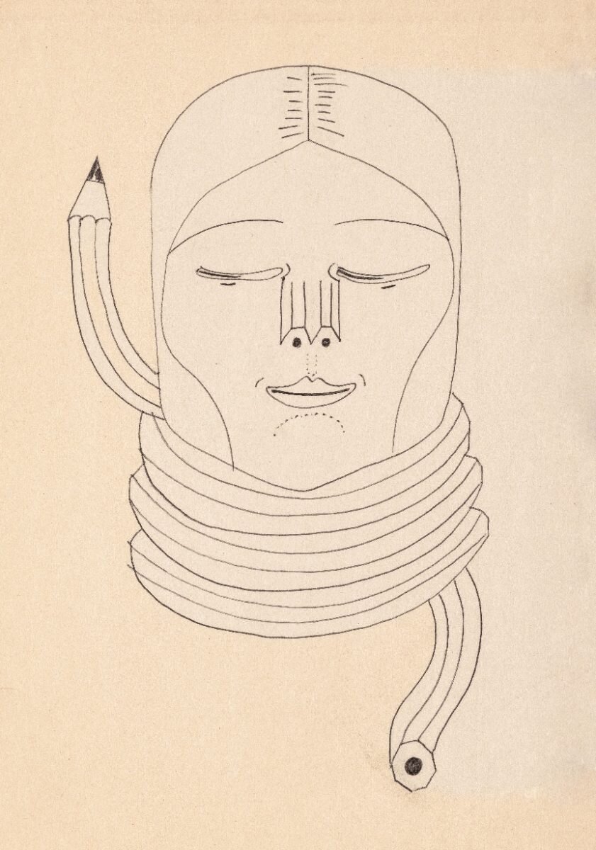de la serie Choripzus, 1970, tinta sobre papel