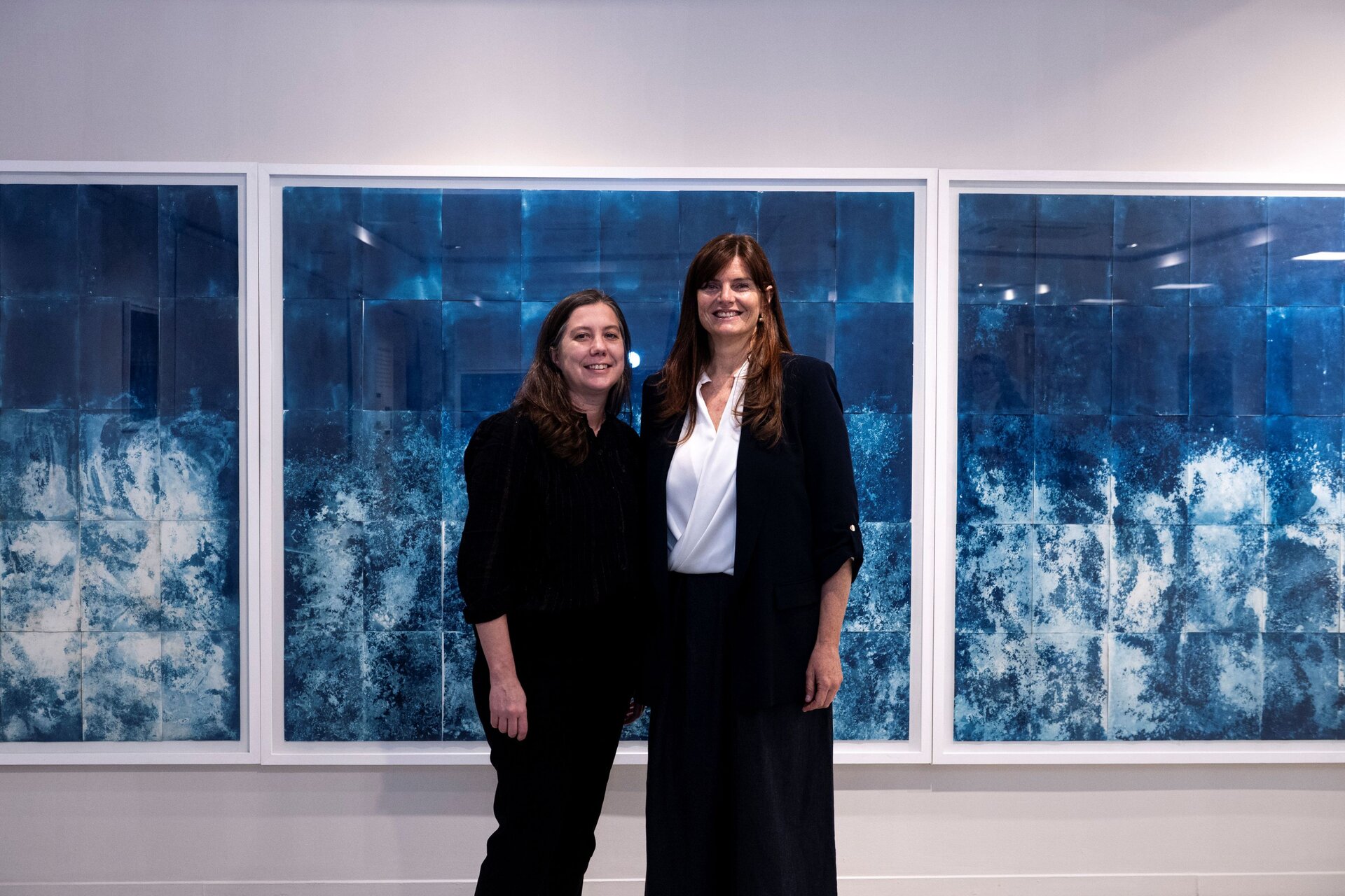 Agustina Punte, Responsable del área de Cultura de Fundación ICBC junto a Carolina Baldomá