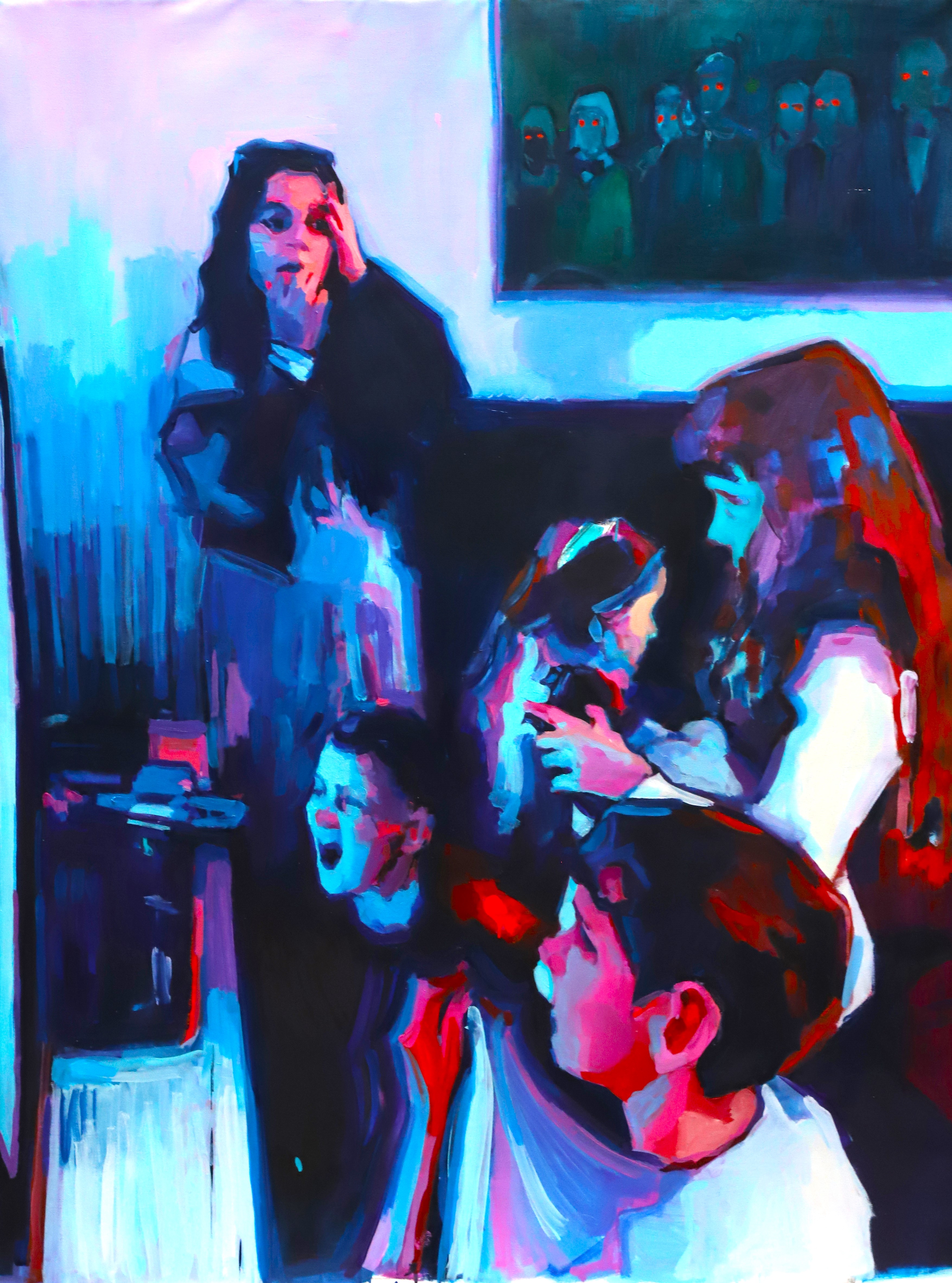 Pablo Noce
Abducción masiva 2
Óleo sobre MDF
180 x 130 cm
2026