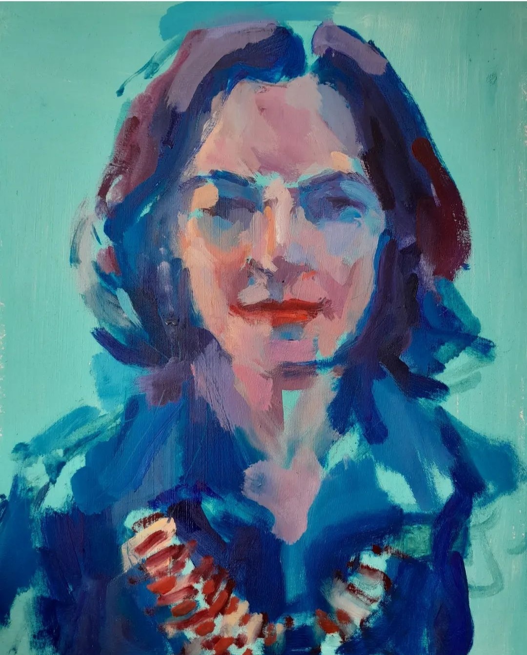 Paula Cecchi
Pía
Óleo sobre MDF 
40 x 30 cm
2024