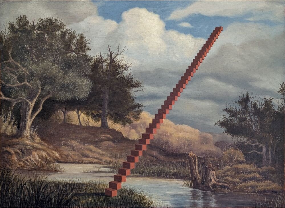 Max Gómez Canle

Escalera , 2025

Óleo sobre lino [Oil on linen]

51 x 70 cm