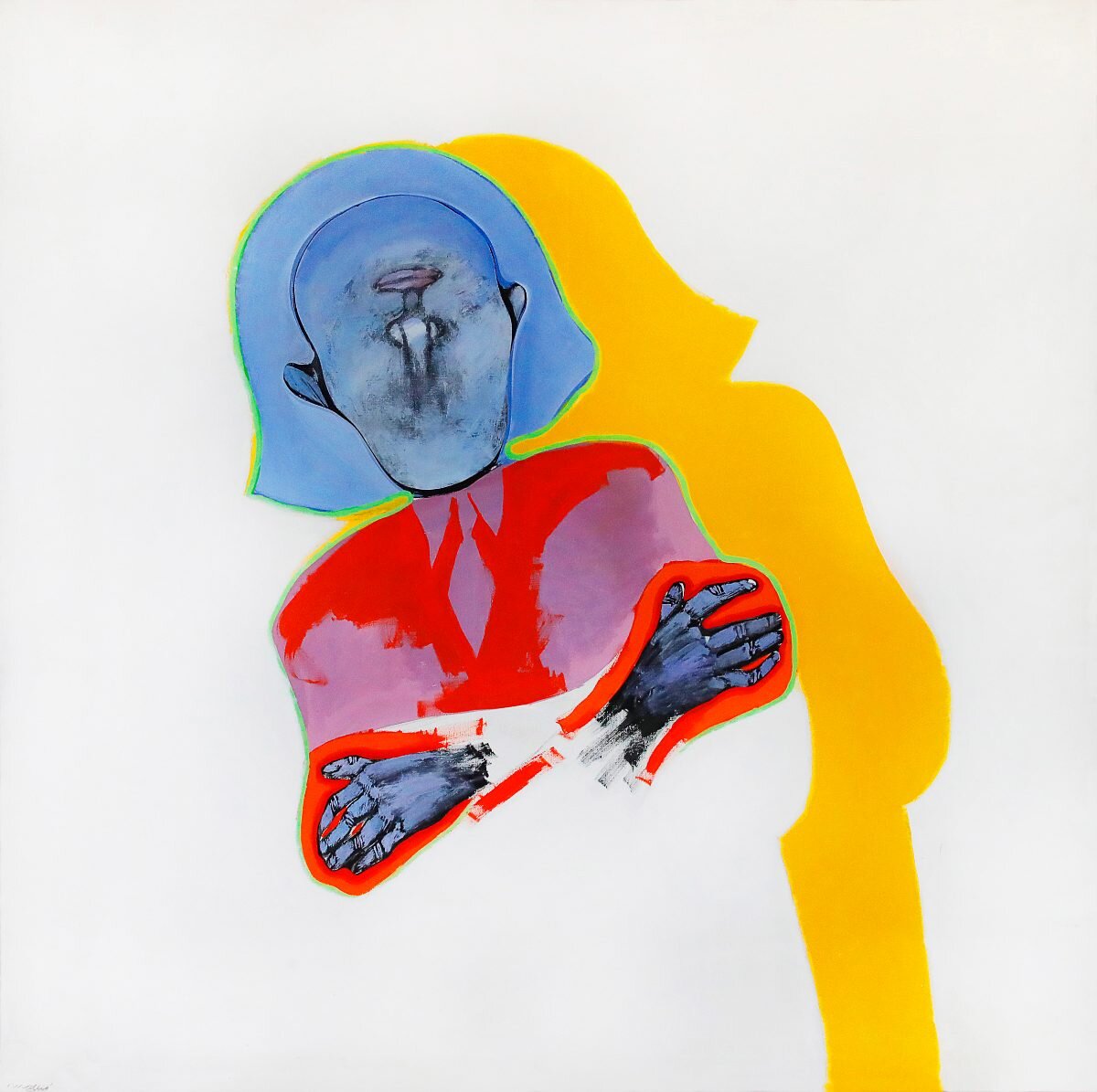 Sin título, 1967, Oleo sobre tela, 188 x 188 cm