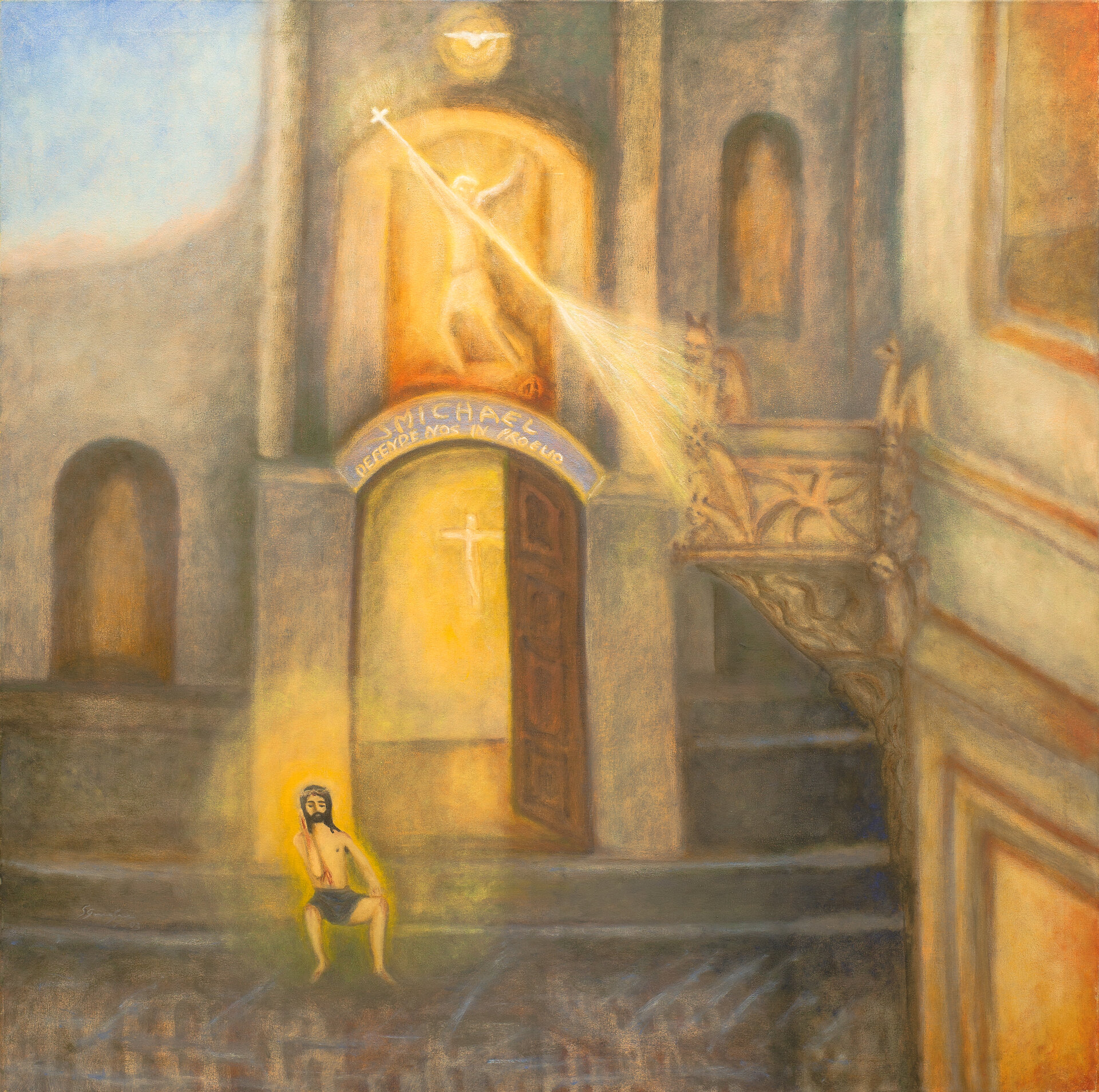San Miguel en Buenos Aires, 2003. Óleo sobre tela. 119,5 x 120 cm. Fotografía Ignacio Iasparra