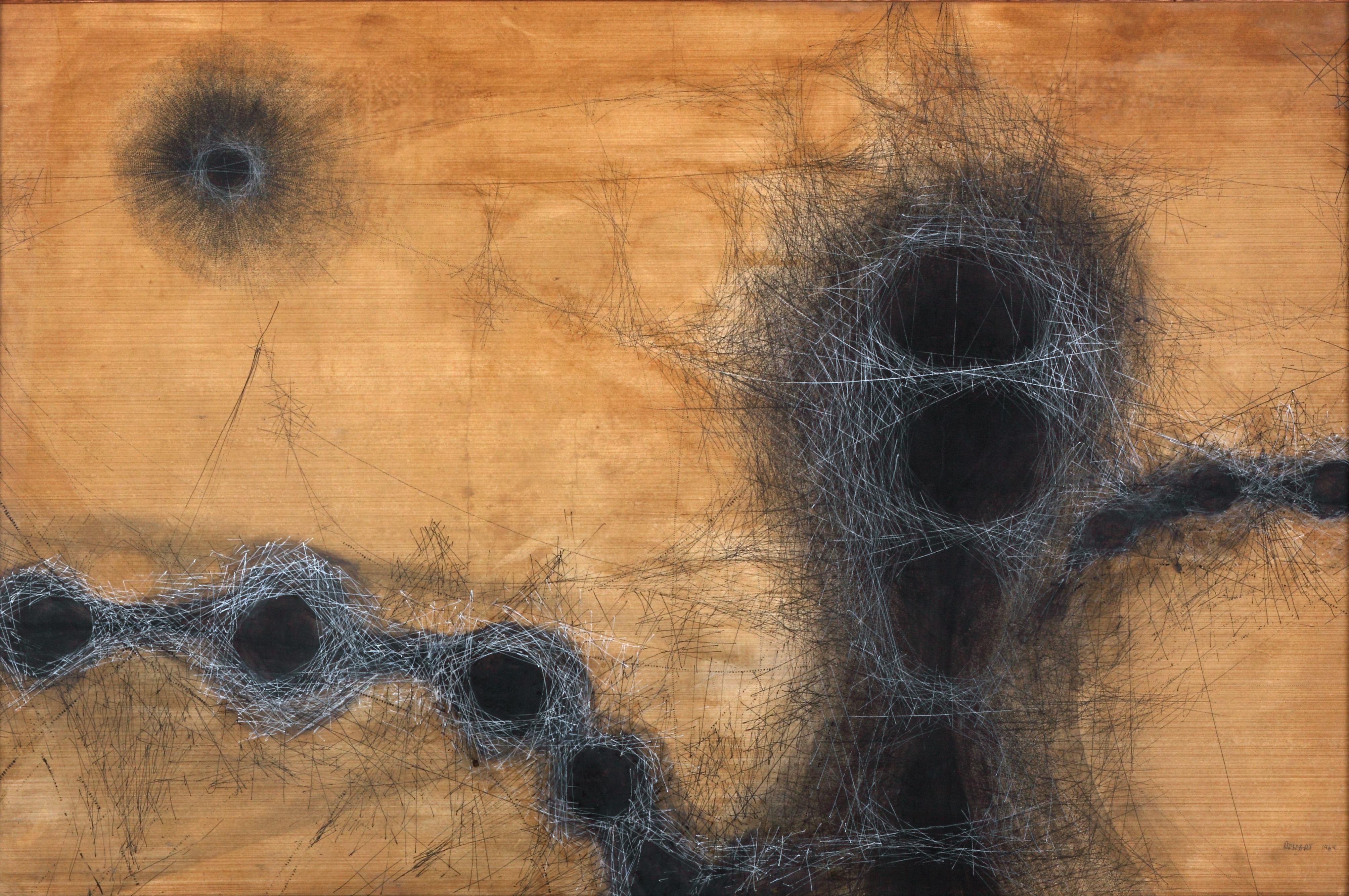 Emilio Renart (Argentina, 1925-1991)
Dibujo N°4, 1964
Tinta, aguada y pigmentos sobre papel
Colección Eduardo F. Costantini