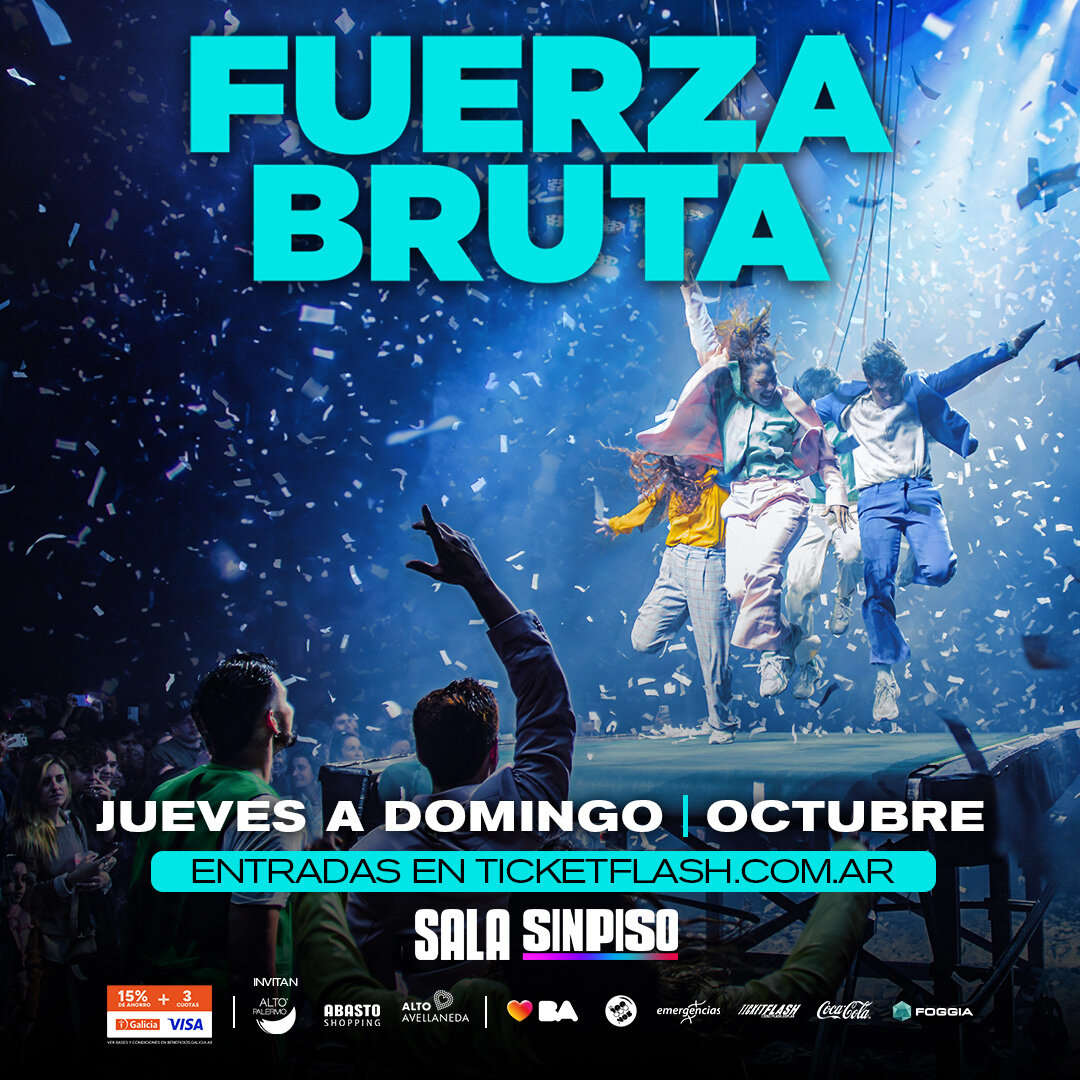 Fuerza Bruta vuelve a la Sala SinPiso con AVEN