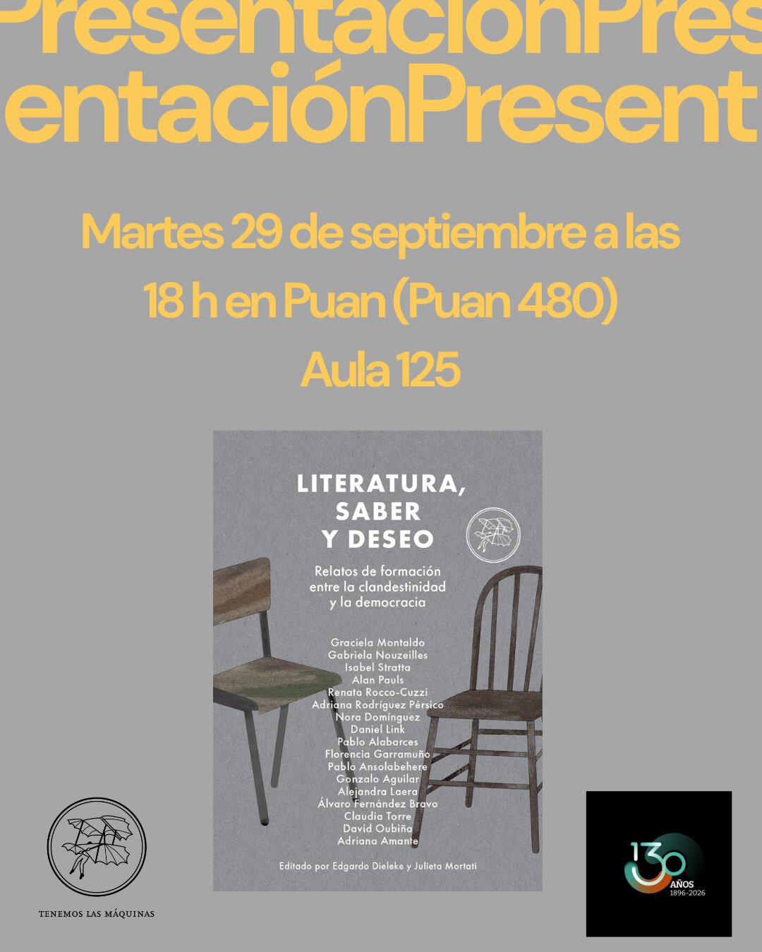 Presentación de Literatura, saber y deseo