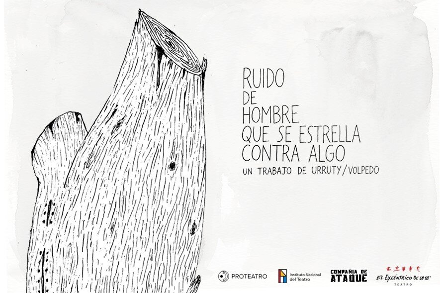 Ruido de hombre que se estrella contra algo: última función de la obra que Martín Urruty escribió tras caer de un árbol