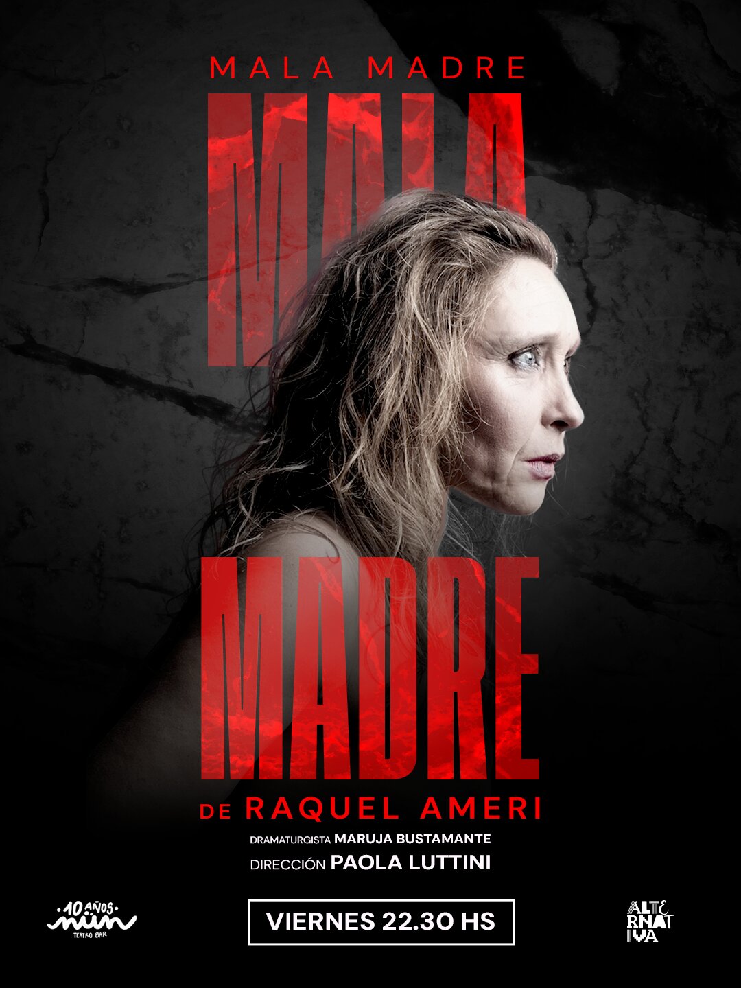 Mala madre: Raquel Ameri revisa la maternidad con su propio archivo en Nün Teatro Bar