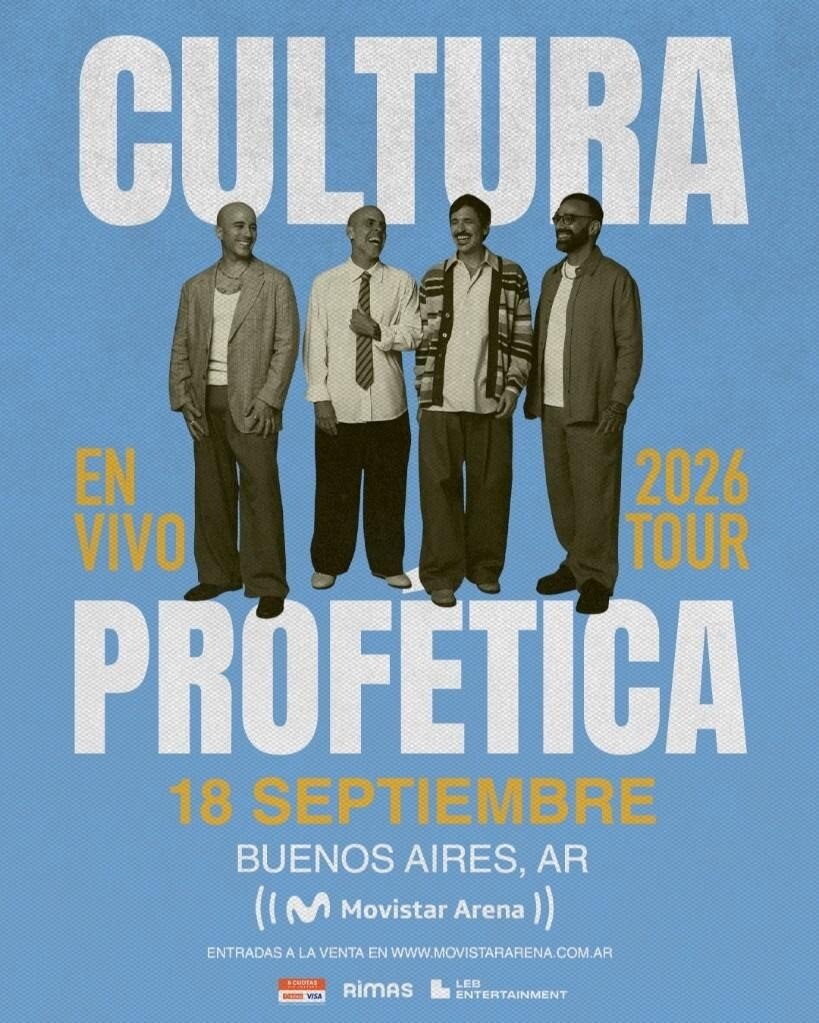 Cultura Profética vuelve al Movistar Arena con canciones de su próximo disco