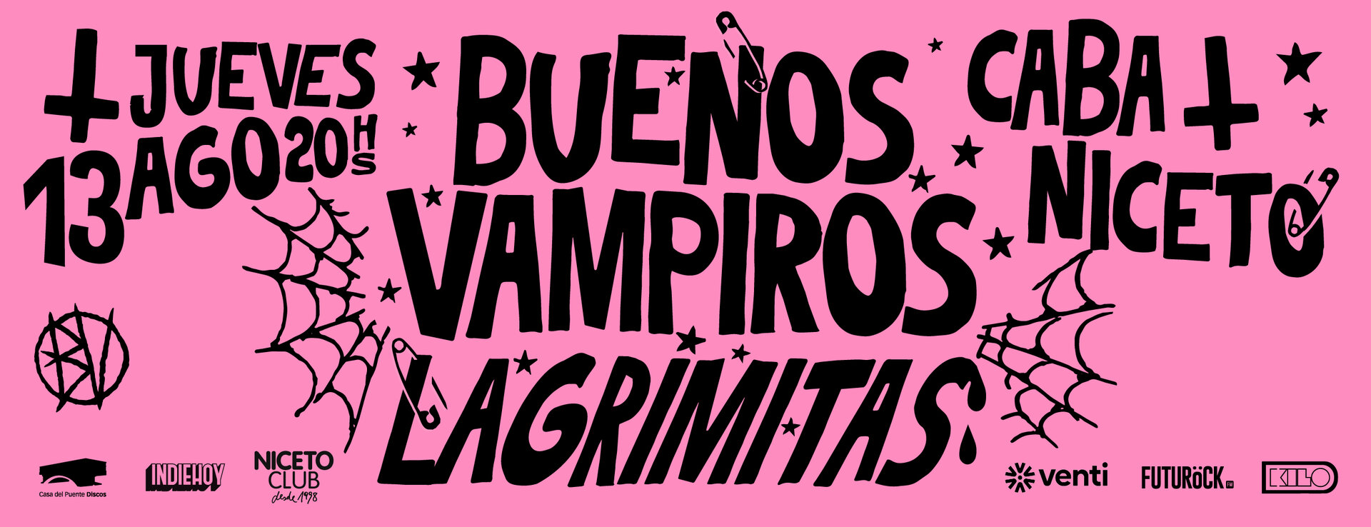 Buenos Vampiros regresa a Niceto Club en agosto