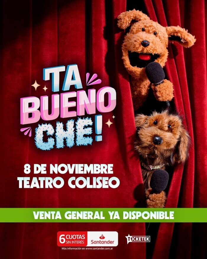 Pache y Plumis llevan el universo "Ta Bueno Che" al Teatro Coliseo