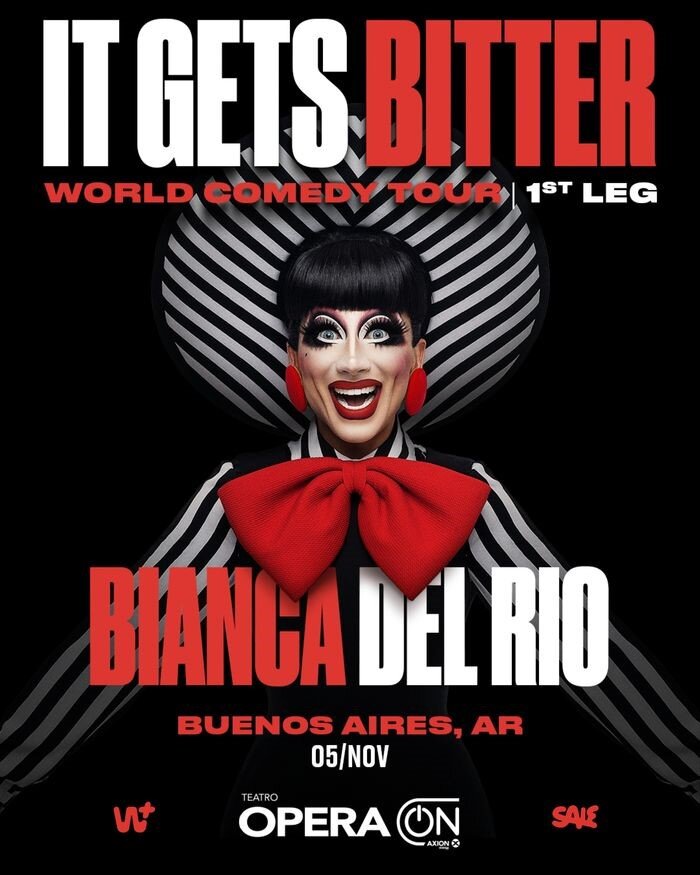 Bianca Del Rio regresa a Buenos Aires con su nuevo show "It Gets Bitter"