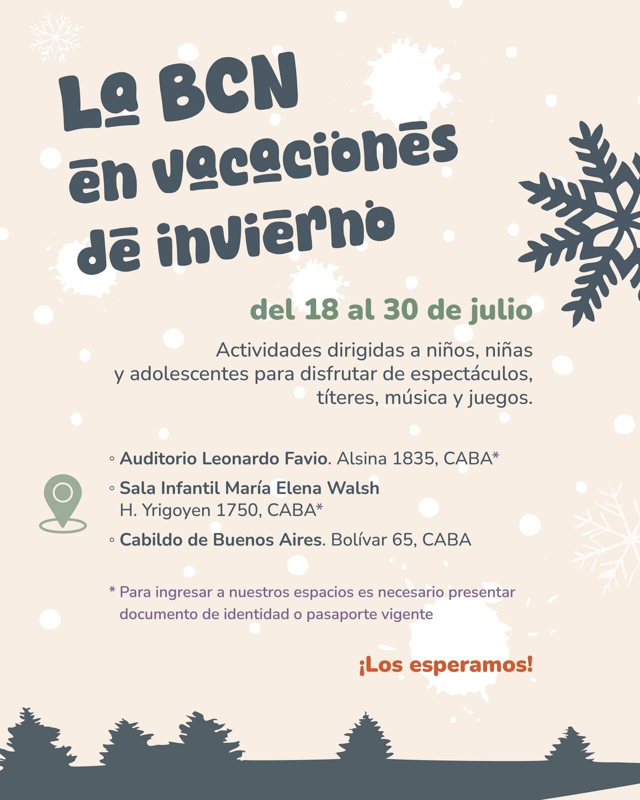 La Biblioteca del Congreso ofrece una agenda gratuita para las vacaciones de invierno