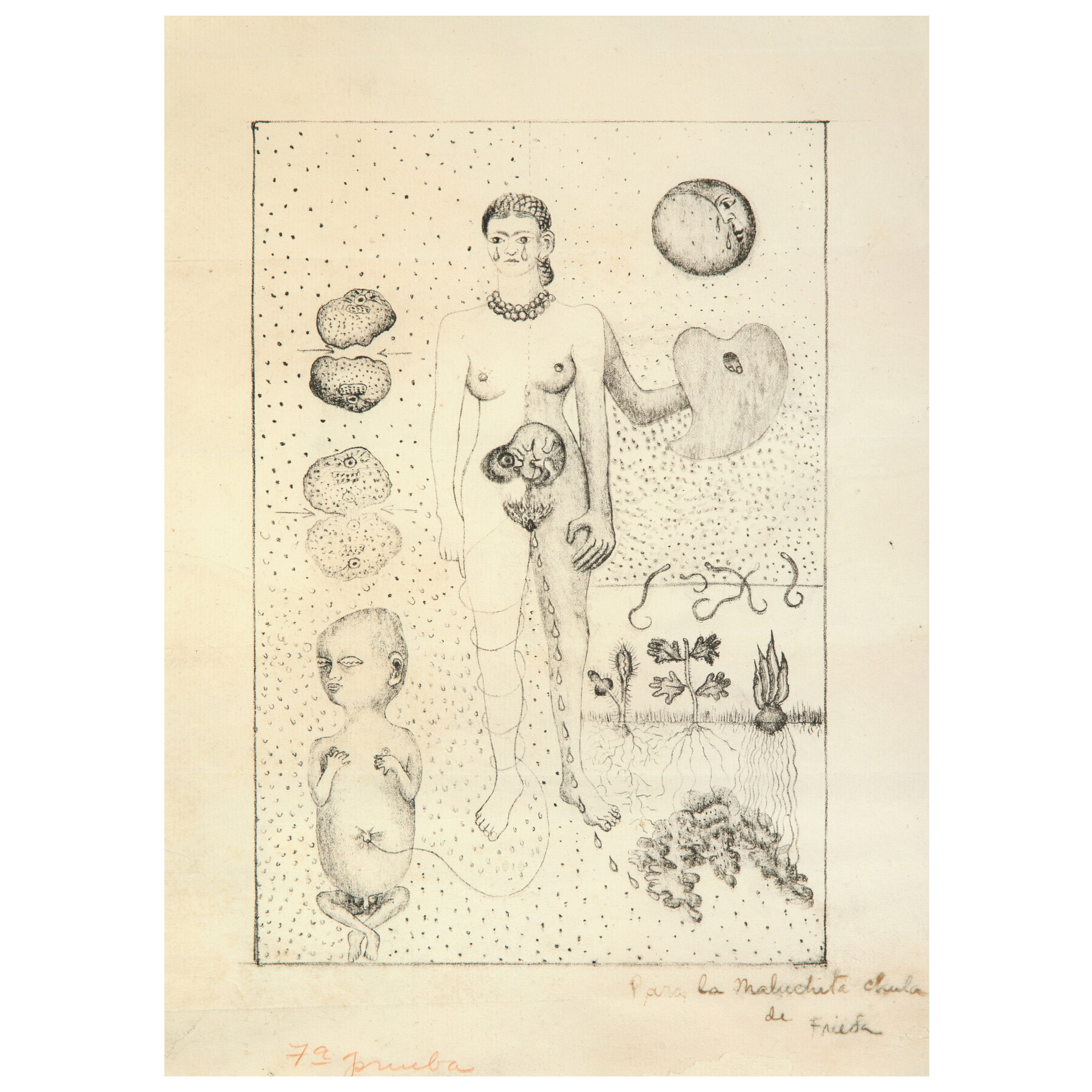 Frida Kahlo, Sin título (El aborto), 1932. Foto: Nicolás Beraza.